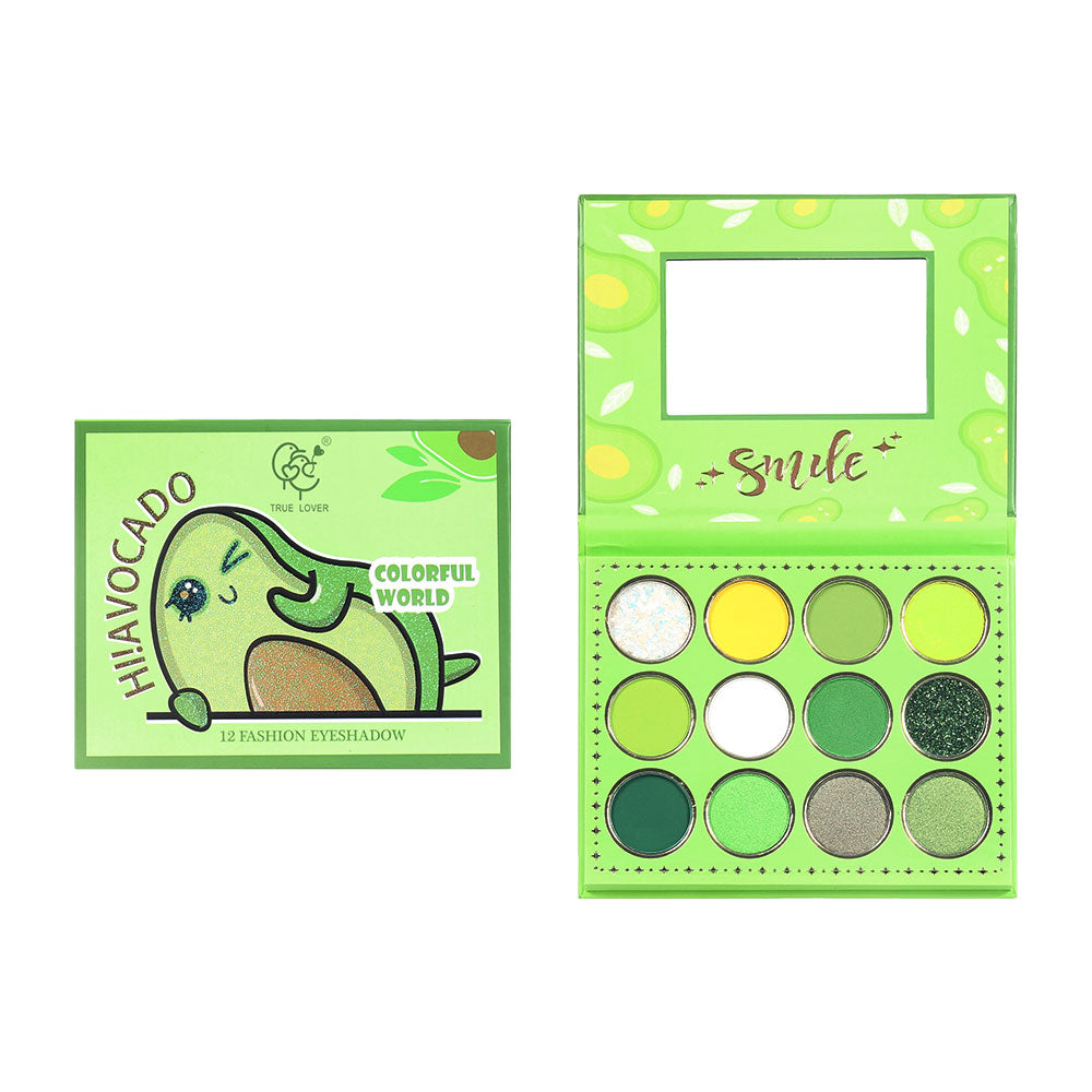 PALETA DE SOMBRAS AGUACATE 12 TONOS