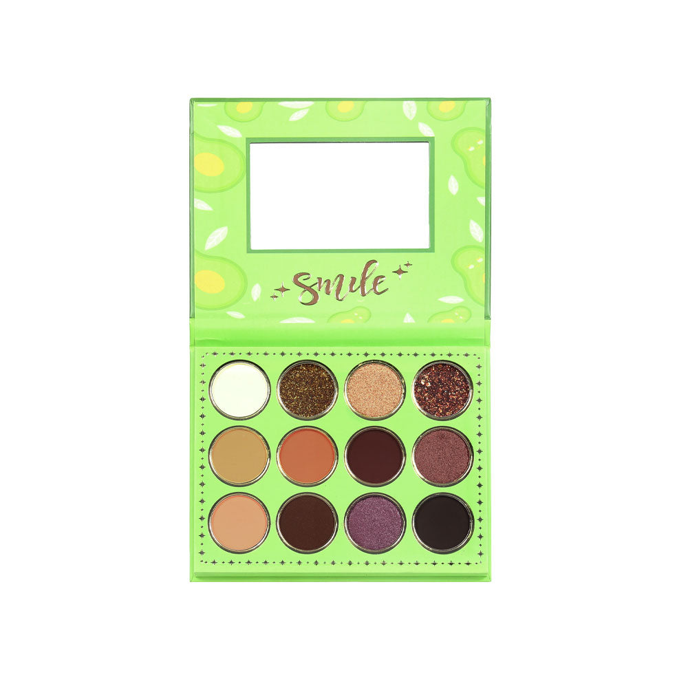 PALETA DE SOMBRAS AGUACATE 12 TONOS