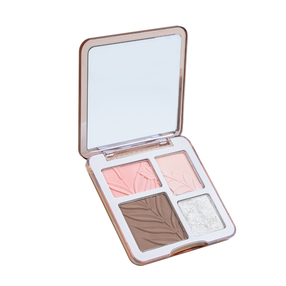 PALETA DE ROSTRO 4 TONOS CONTORNO E ILUMINADOR - Paleta de rostro