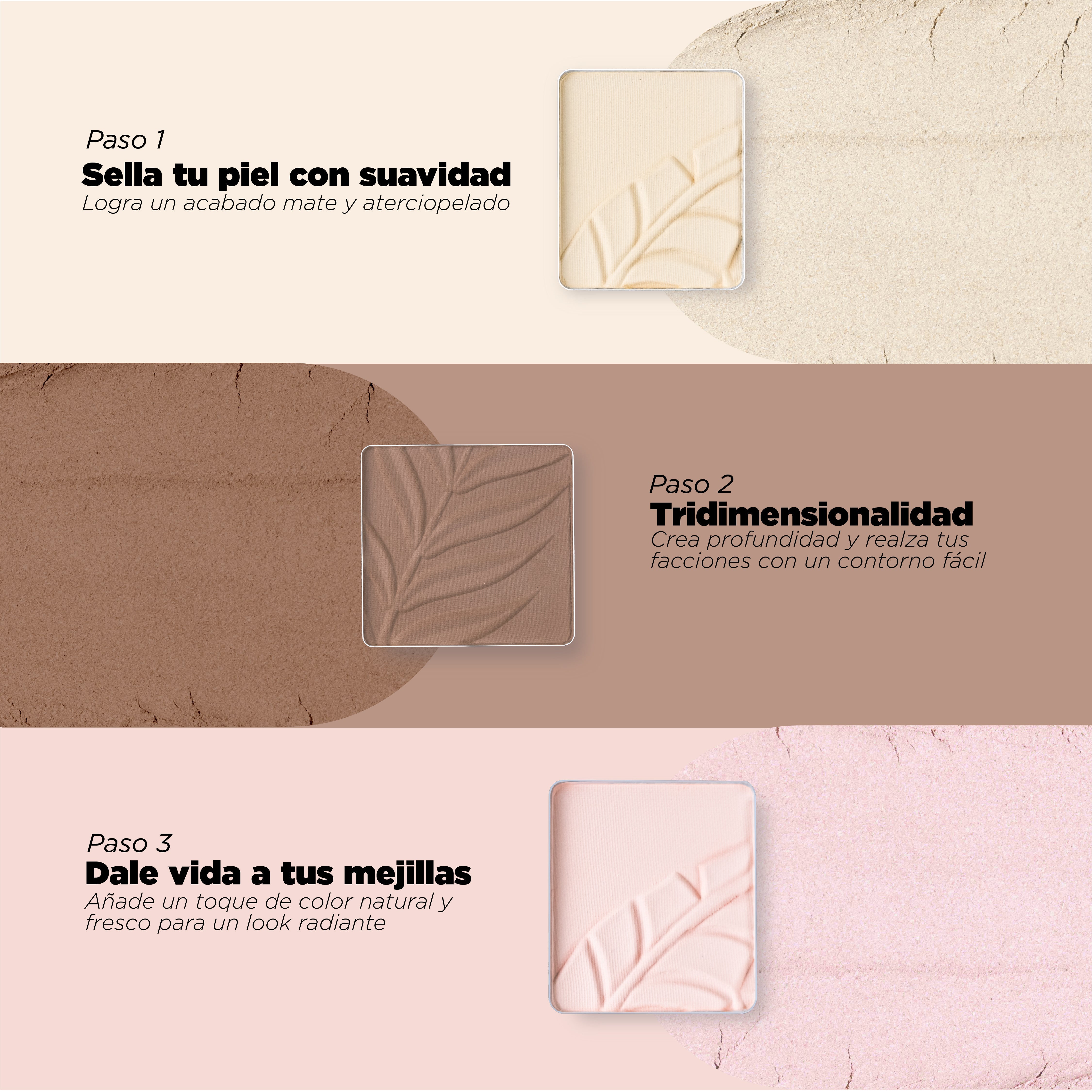 PALETA DE ROSTRO 4 TONOS CONTORNO E ILUMINADOR - Paleta de rostro