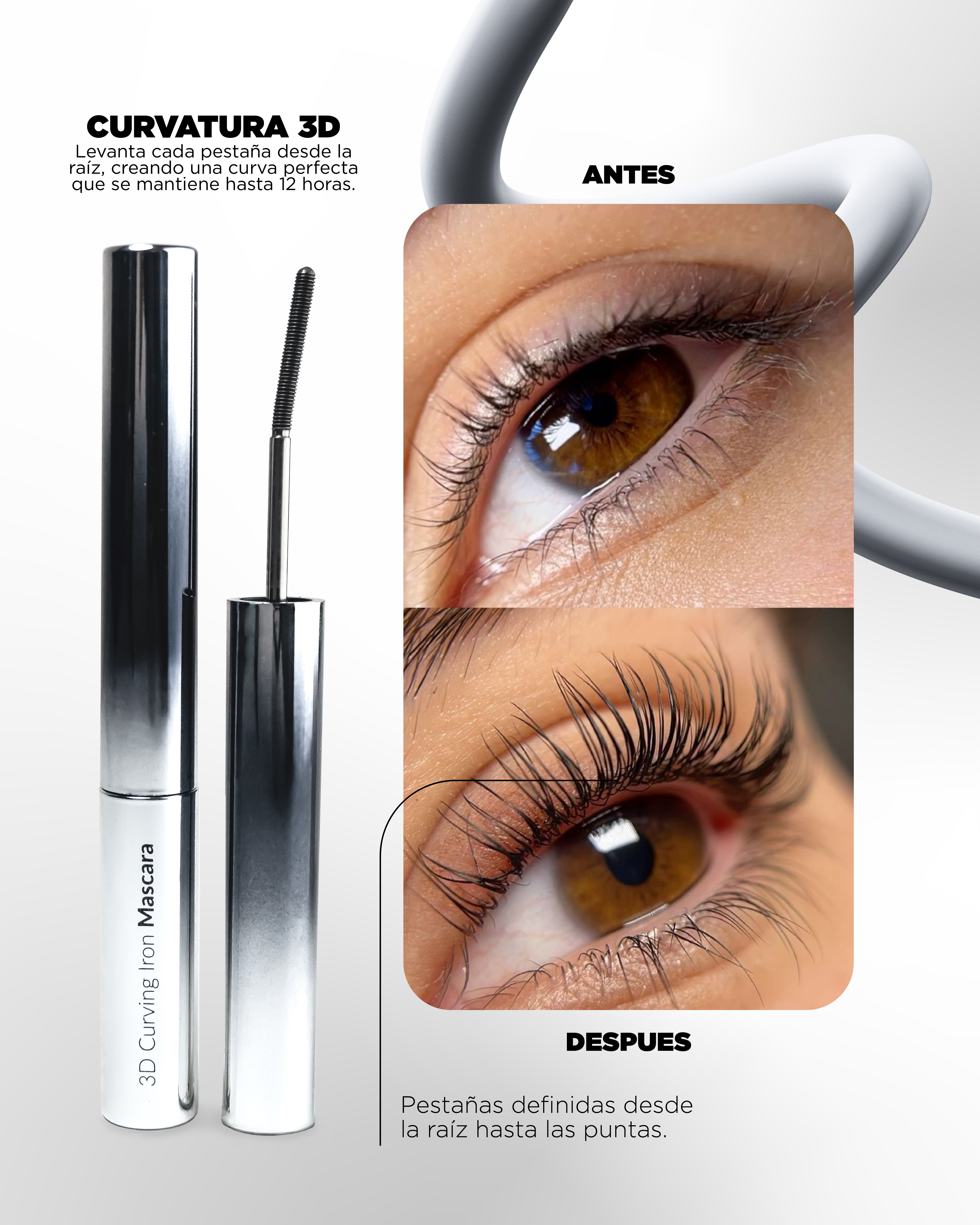 PESTAÑINA 3D CURVING IRON INCLINACIÓN °6