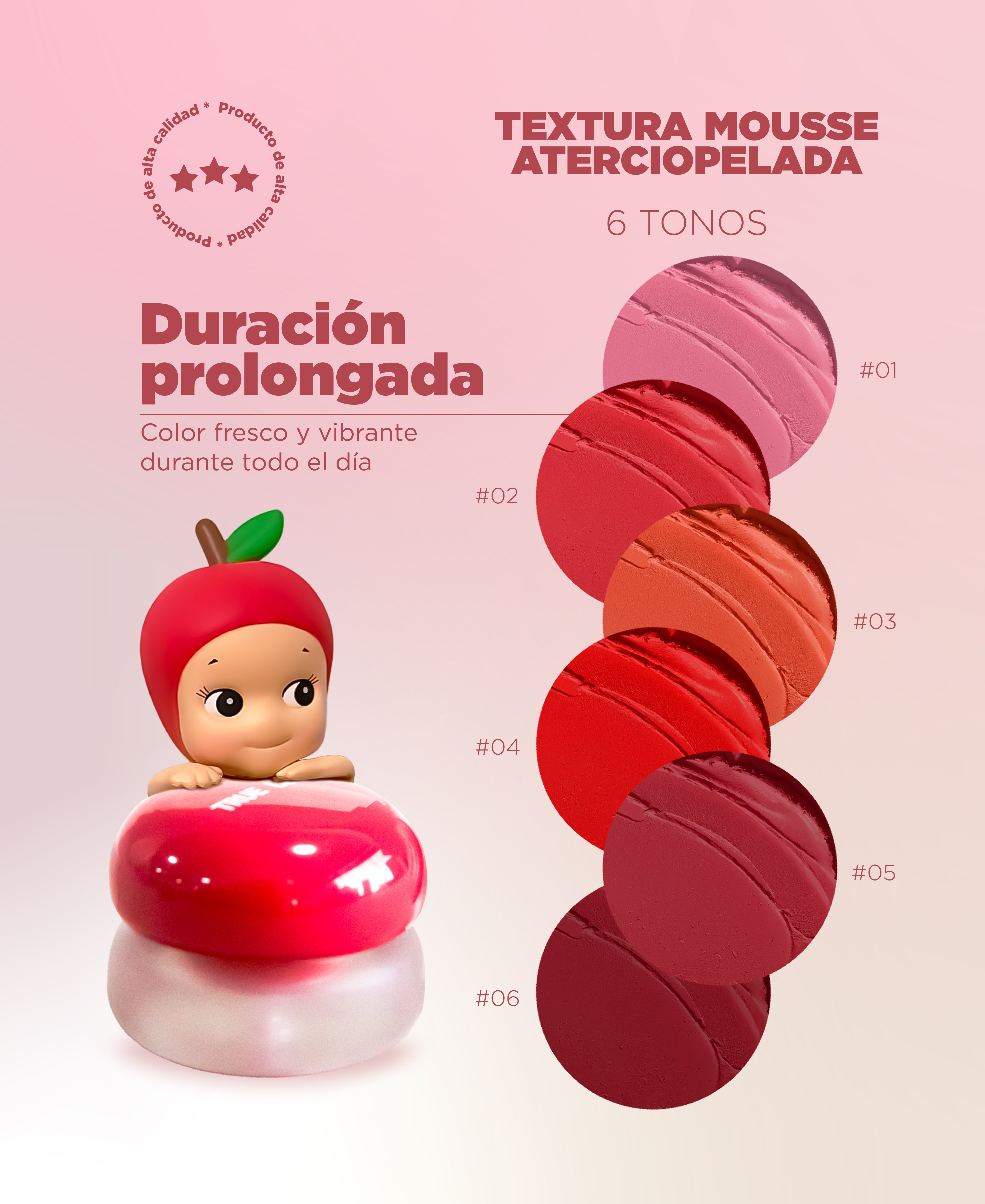 RUBOR Y LABIAL LIP MOUSSE