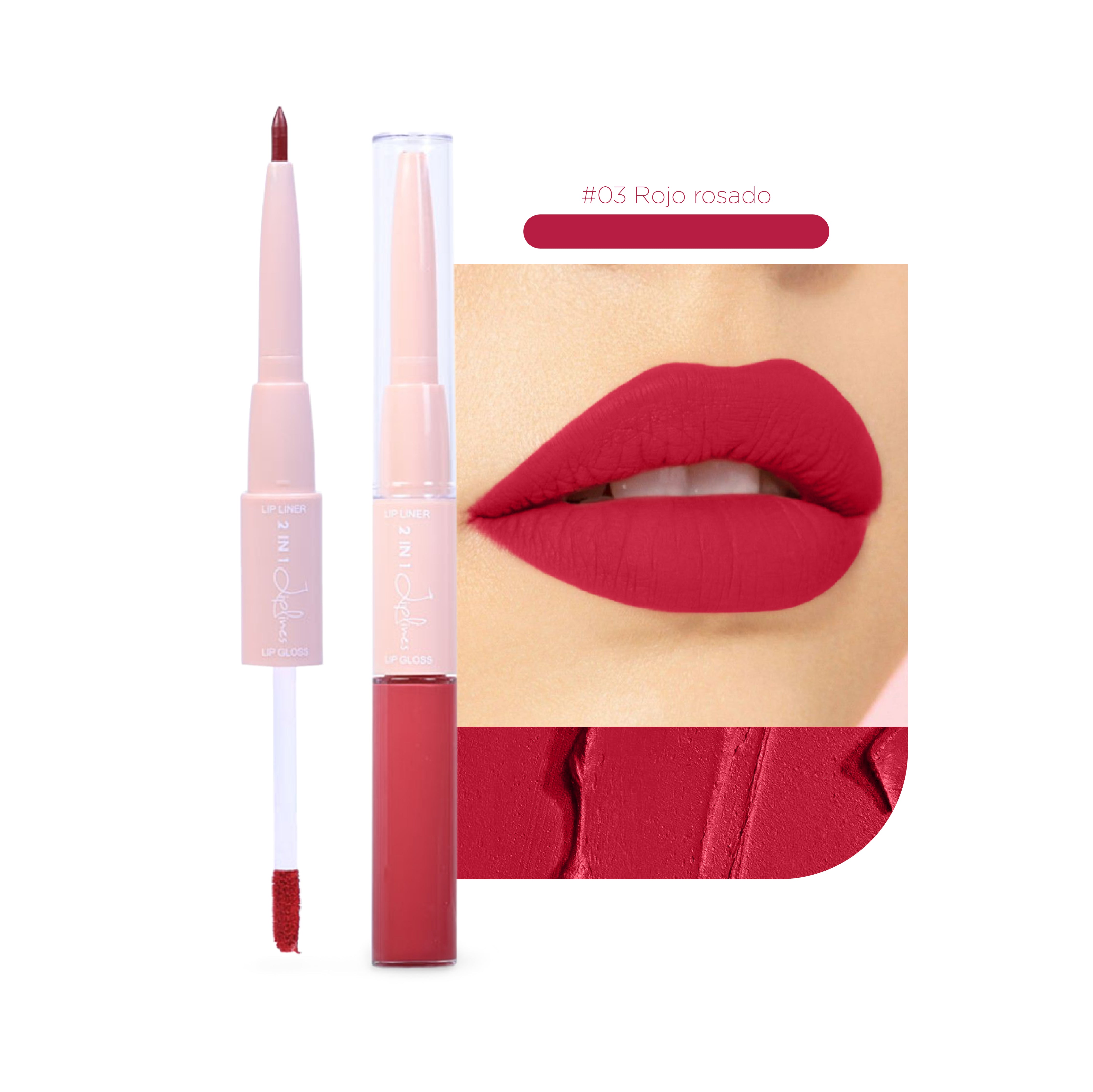 2 EN 1 DELINEADOR CREMOSO + LABIAL LÍQUIDO MATE