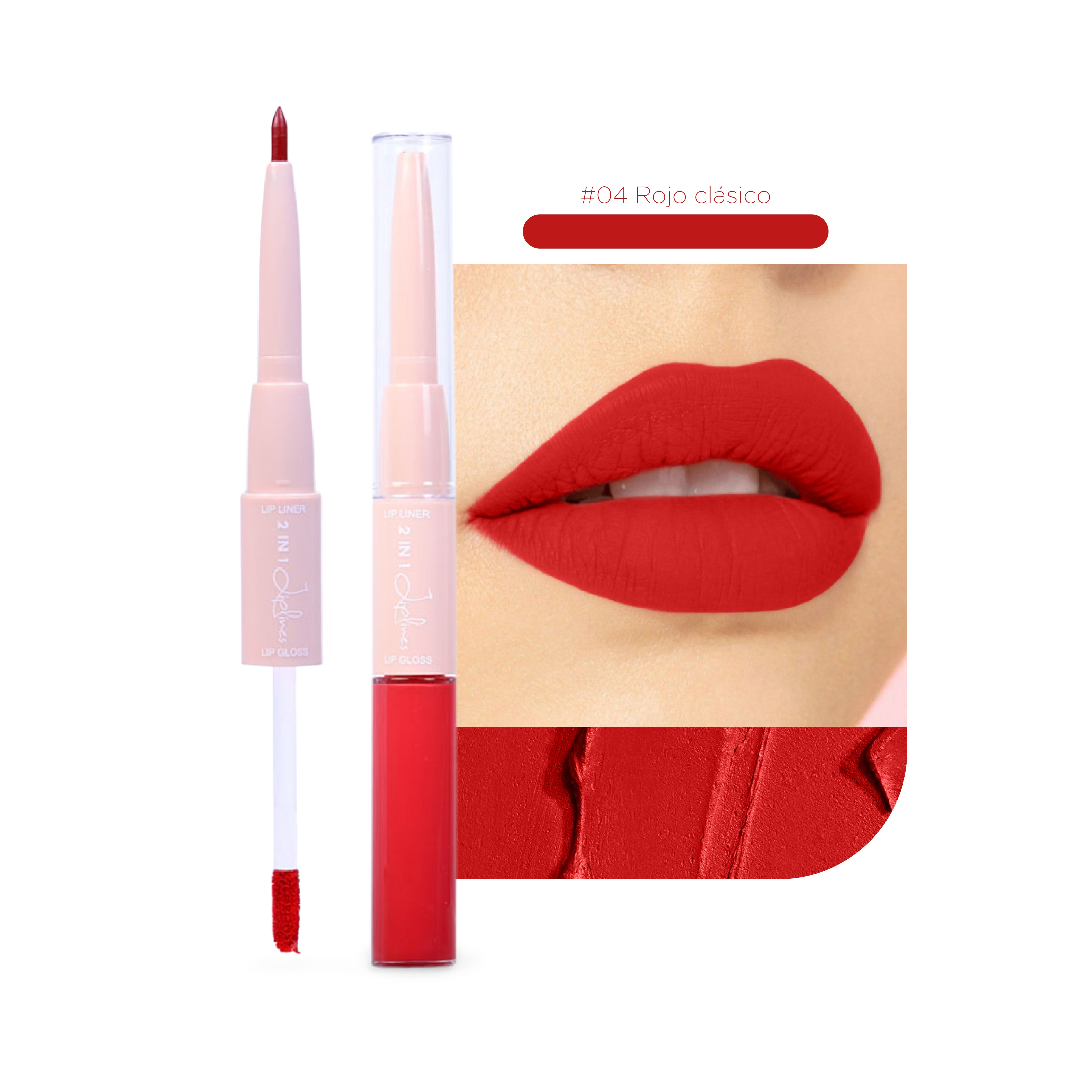 2 EN 1 DELINEADOR CREMOSO + LABIAL LÍQUIDO MATE