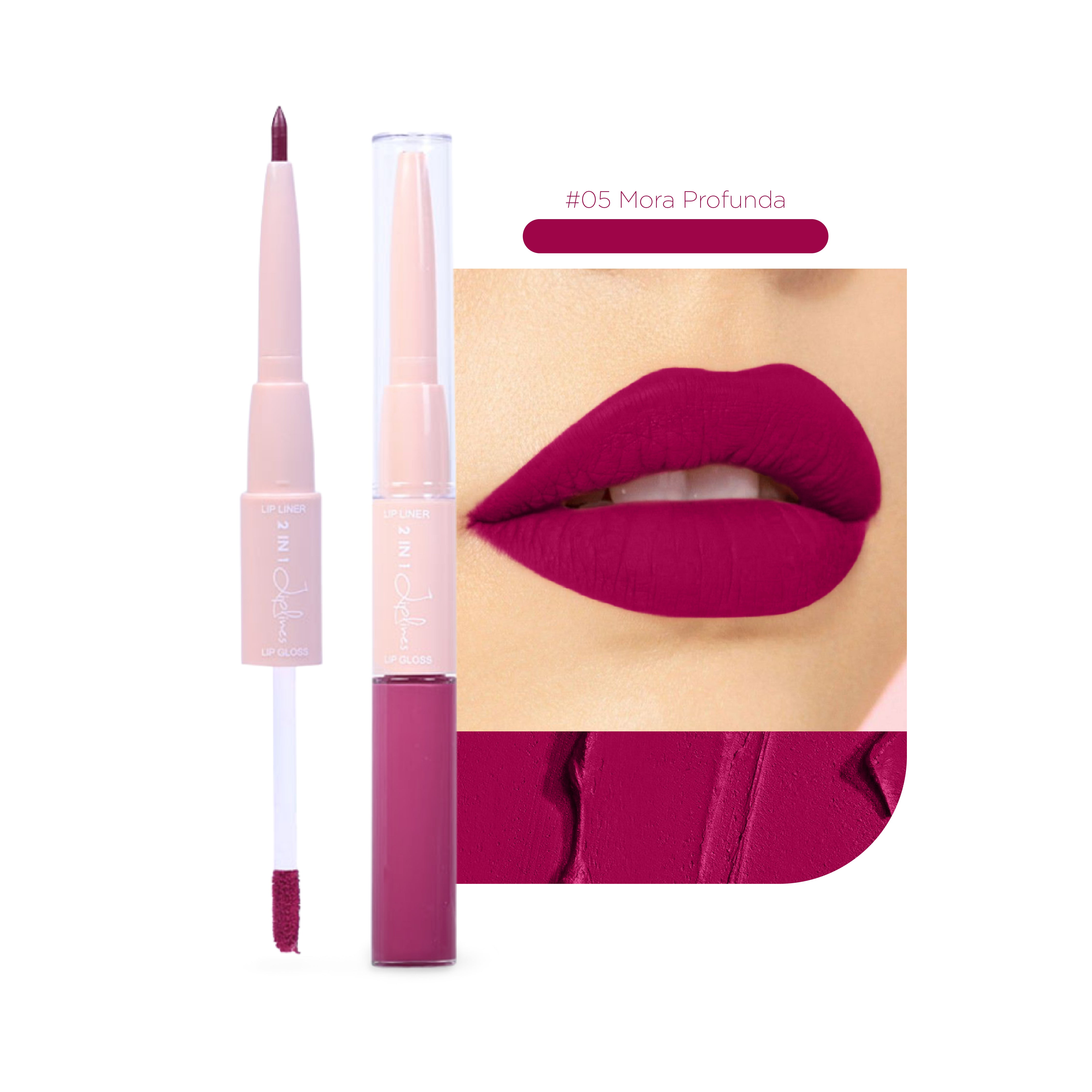 2 EN 1 DELINEADOR CREMOSO + LABIAL LÍQUIDO MATE