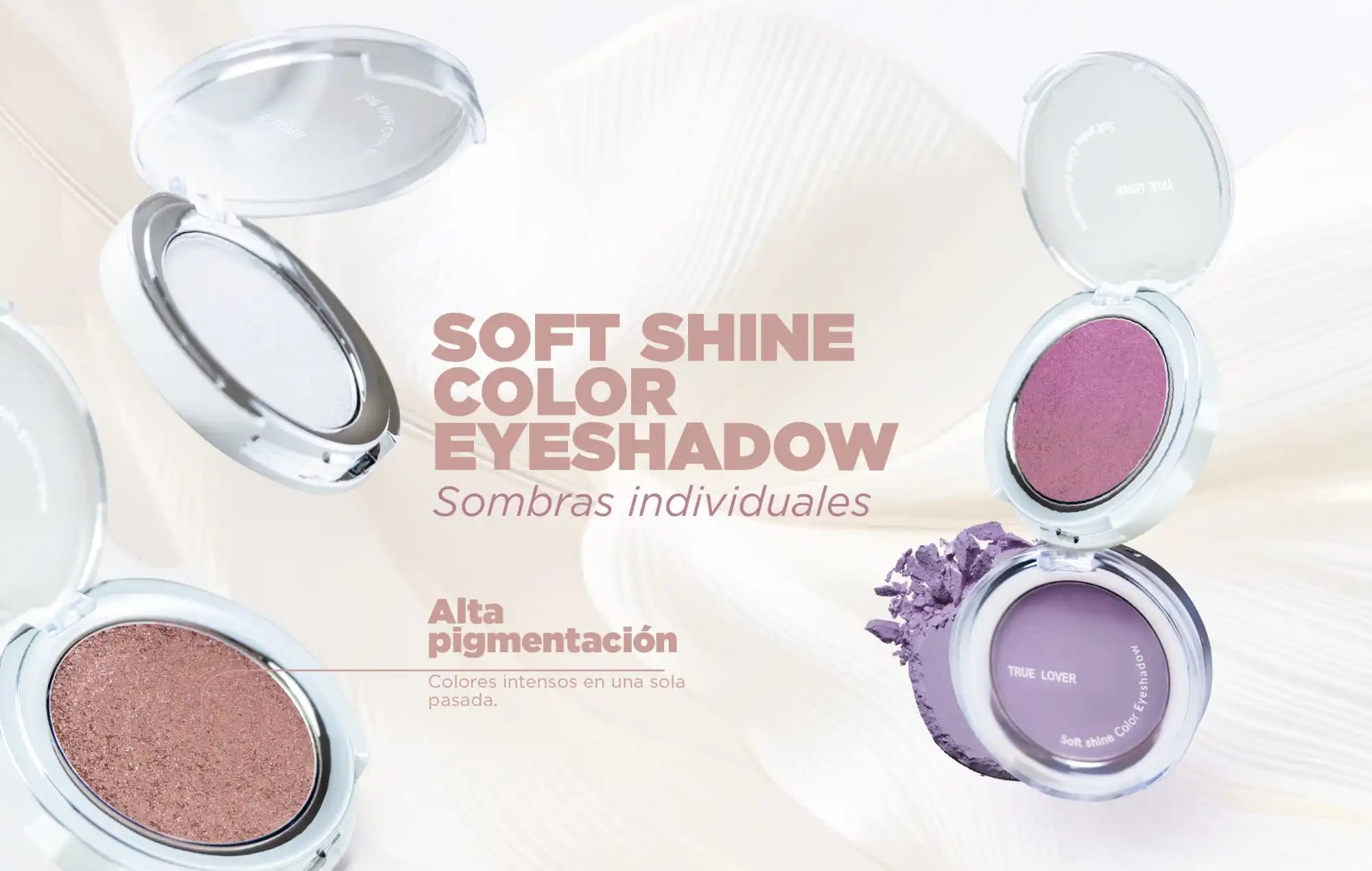 Sombras de ojos compactas individuales.