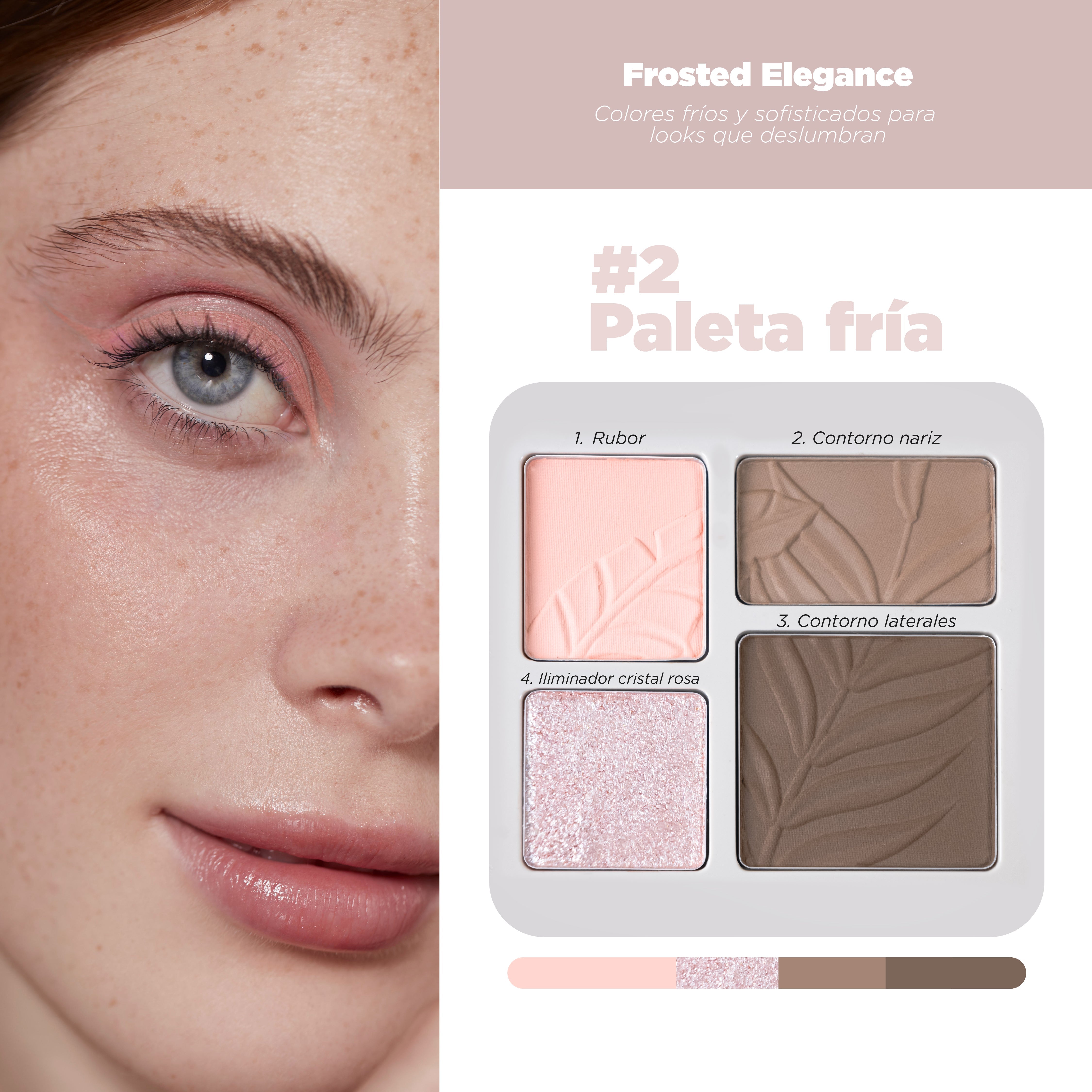 PALETA DE ROSTRO 4 TONOS CONTORNO E ILUMINADOR - Paleta de rostro