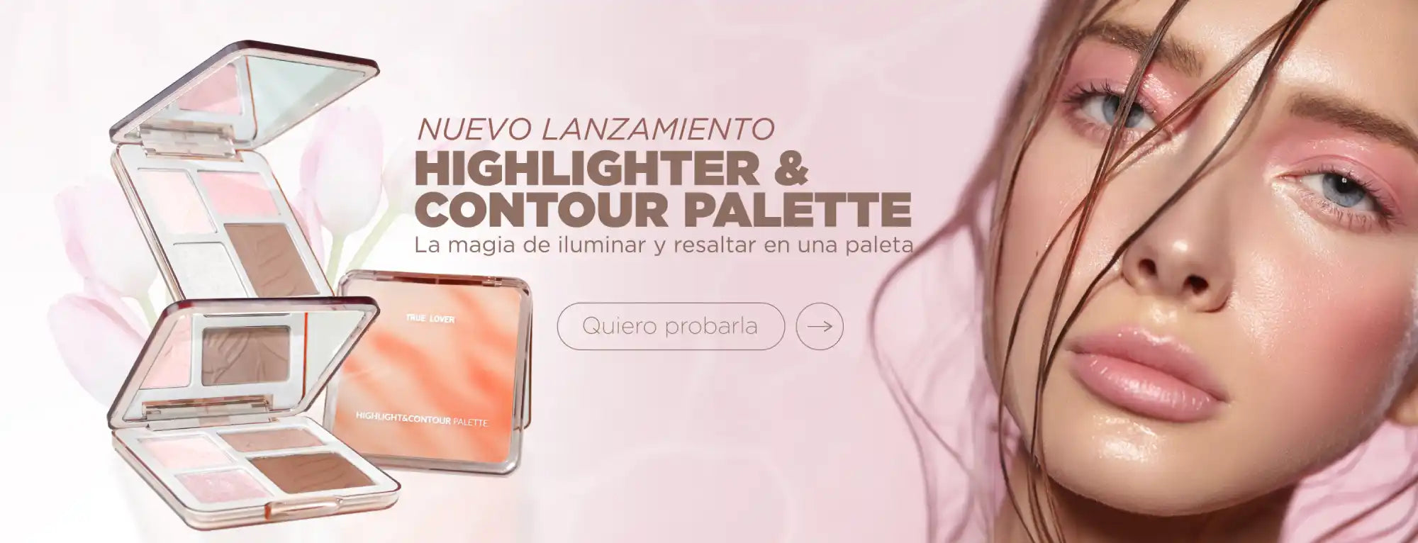 Paleta de iluminador y contorno.