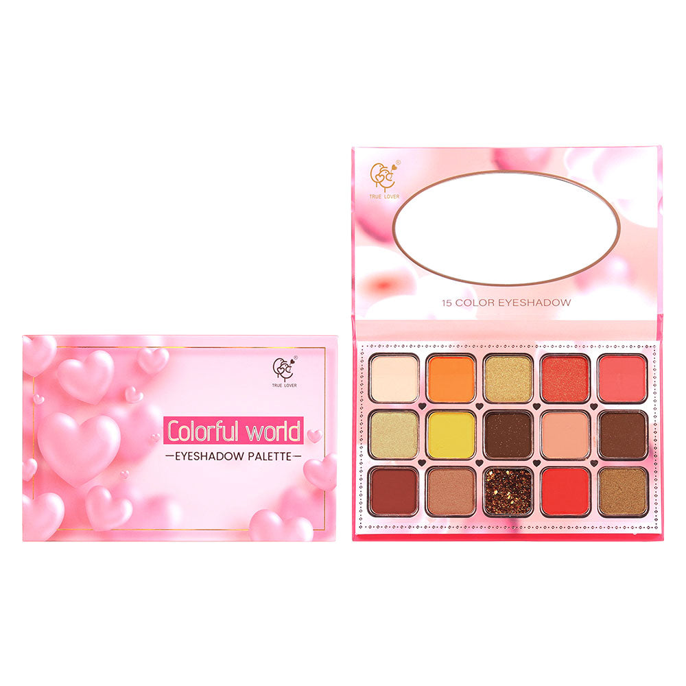 PALETA DE SOMBRAS CORAZONES 15 TONOS - Sombras